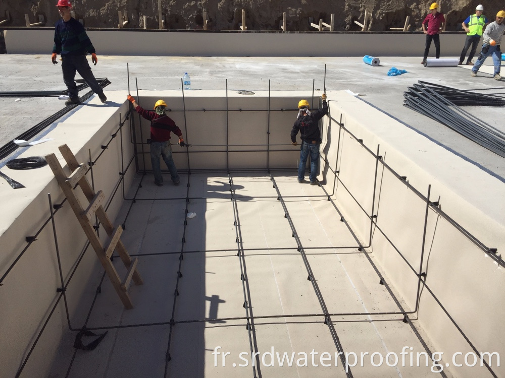 HDPE Pre-applied waterproof membrane